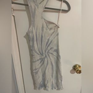 Asymmetrical Light Blue Tye Dye dress from Zara.